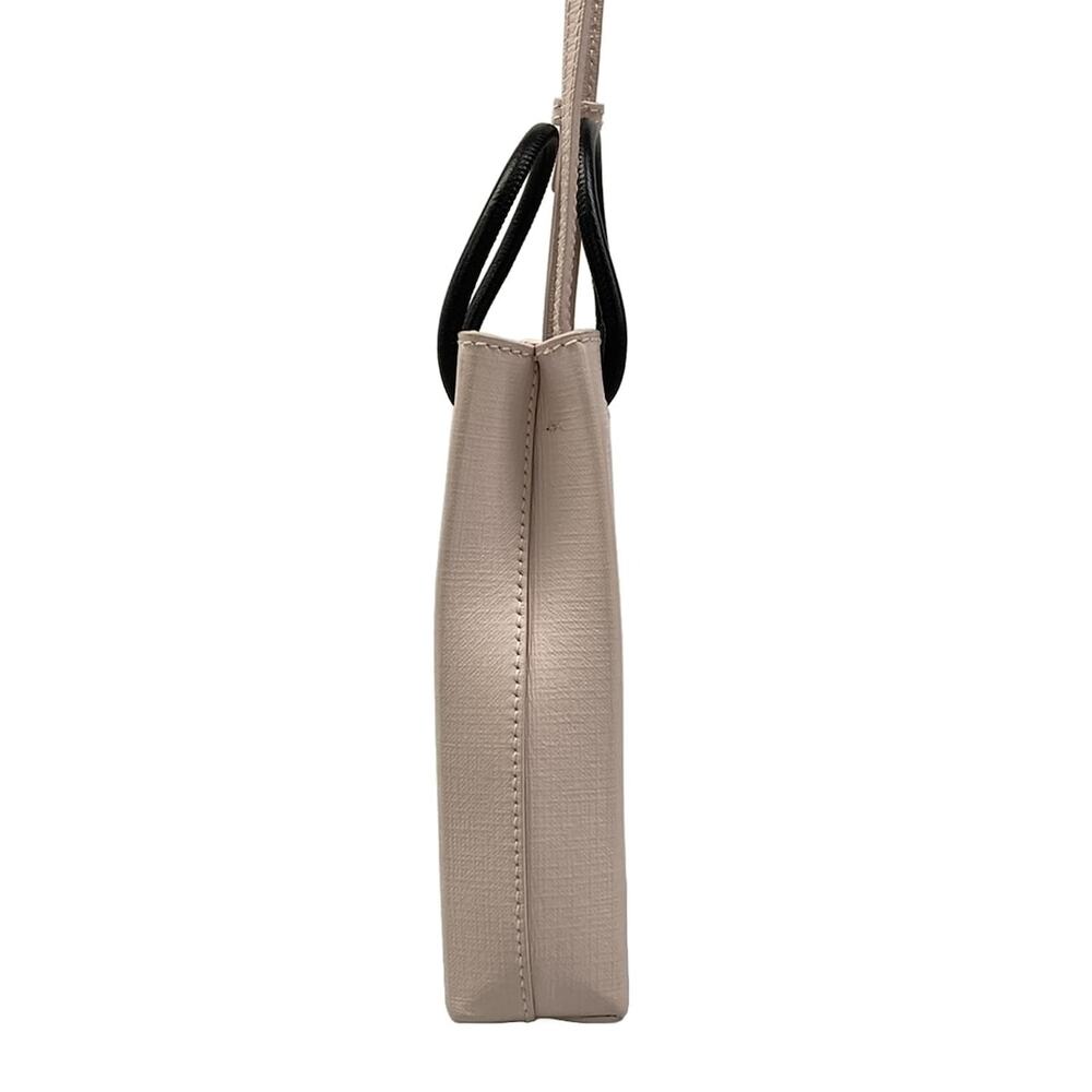 Balenciaga Shopping Phone Holder Shoulder Bag 593826 Light Pink Black - Picture 4 of 15